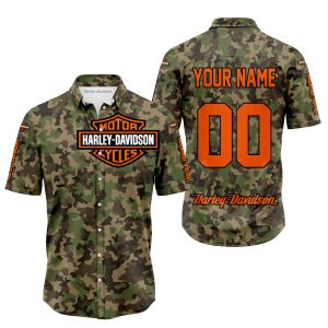 LIMITED EDITION PRODUCTS - US ARMY V3 - HARLEY DAVIDSON RACING V1 - CUSTOM NAME - BUTTON SHIRT