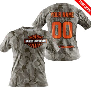 LIMITED EDITION PRODUCTS - US ARMY V2 - HARLEY DAVIDSON RACING V1 - CUSTOM NAME - T- SHIRT