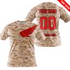 LIMITED EDITION PRODUCTS - US MARINE - HONDA RACING V1 - CUSTOM NAME - T-SHIRT