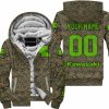 LIMITED EDITION PRODUCTS - US MARINE V1 - KAWASAKI RACING V1 - CUSTOM NAME - FLEECE ZIP HOODIE