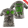 LIMITED EDITION PRODUCTS - US ARMY - KAWASAKI RACING V1 - CUSTOM NAME - T-SHIRT