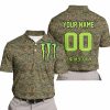 LIMITED EDITION PRODUCTS - US MARINE V1 - MONSTER ENERGY RACING V1 - CUSTOM NAME - POLO SHIRT