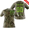 LIMITED EDITION PRODUCTS - US ARMY V3 - MONSTER ENERGY RACING V1 - CUSTOM NAME - T-SHIRT