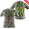 LIMITED EDITION PRODUCTS - US ARMY V2 - MONSTER ENERGY RACING V1 - CUSTOM NAME - T-SHIRT