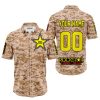 LIMITED EDITION PRODUCTS - US MARINE - ROCKSTAR ENERGY RACING V1 - CUSTOM NAME - BUTTON SHIRT