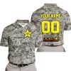 LIMITED EDITION PRODUCTS - US ARMY - ROCKSTAR ENERGY RACING V1 - CUSTOM NAME - POLO SHIRT