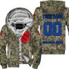 LIMITED EDITION PRODUCTS - US ARMY V3 - SUZUKI RACING V1 - CUSTOM NAME - FLEECE ZIP HOODIE