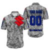 LIMITED EDITION PRODUCTS - US ARMY V1 - SUZUKI RACING V1 - CUSTOM NAME - BUTTON SHIRT