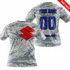LIMITED EDITION PRODUCTS - US AIR PORCE - SUZUKI RACING V1 - CUSTOM NAME - T-SHIRT