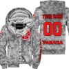 LIMITED EDITION PRODUCTS - US ARMY V1 - YAMAHA RED RACING V1 - CUSTOM NAME - FLEECE ZIP HOODIE