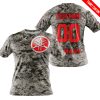LIMITED EDITION PRODUCTS - US ARMY - YAMAHA RED RACING V1 - CUSTOM NAME - T-SHIRT