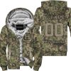 LIMITED EDITION PRODUCTS – US ARMY V3 – HUSQVARNA RACING – CUSTOM NAME - FLEECE ZIP HOODIE