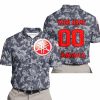 LIMITED EDITION PRODUCTS - US NAVY - YAMAHA RED RACING V1 - CUSTOM NAME - POLO SHIRT