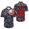 LIMITED EDITION PRODUCTS - US NAVY - YAMAHA RED RACING V1 - CUSTOM NAME - BUTTON SHIRT
