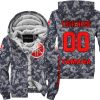LIMITED EDITION PRODUCTS - US NAVY - YAMAHA RED RACING V1 - CUSTOM NAME - FLEECE ZIP HOODIE