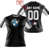 CUSTOM NAME RACING - LIMITED EDITION - BMW - WHITE - T-SHIRT