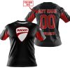 CUSTOM NAME RACING - LIMITED EDITION - DUCATI - RED - T-SHIRT