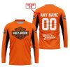 CUSTOM NAME RACING - LIMITED EDITION - HARLEY DAVIDSON - ORANGE V2 - JERSEY