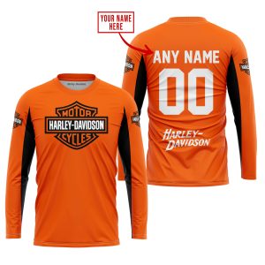 CUSTOM NAME RACING - LIMITED EDITION - HARLEY DAVIDSON - ORANGE V2 - JERSEY