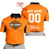 CUSTOM NAME RACING - LIMITED EDITION - HARLEY DAVIDSON - ORANGE V2 - POLO SHIRT