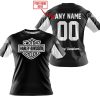 CUSTOM NAME RACING - LIMITED EDITION - HARLEY DAVIDSON - WHITE - T-SHIRT