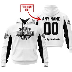 CUSTOM NAME RACING - LIMITED EDITION - HARLEY DAVIDSON - WHITE V2