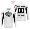 CUSTOM NAME RACING - LIMITED EDITION - HARLEY DAVIDSON - WHITE V2 - JERSEY