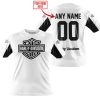 CUSTOM NAME RACING - LIMITED EDITION - HARLEY DAVIDSON - WHITE V2- T-SHIRT