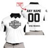 CUSTOM NAME RACING - LIMITED EDITION - HARLEY DAVIDSON - WHITE V2 - POLO SHIRT