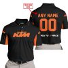 CUSTOM NAME RACING - LIMITED EDITION - KTM - ORANGE - POLO SHIRT