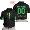 CUSTOM NAME RACING - LIMITED EDITION - MONSTER - GREEN - POLO SHIRT