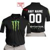 CUSTOM NAME RACING - LIMITED EDITION - MONSTER - WHITE - POLO SHIRT