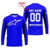CUSTOM NAME RACING - LIMITED EDITION - ALPINESTARS - BLUE V2 - JERSEY