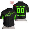 CUSTOM NAME RACING - LIMITED EDITION - ALPINESTARS - GREEN - POLO SHIRT