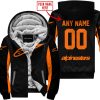 CUSTOM NAME RACING - LIMITED EDITION - ALPINESTARS - ORANGE - FLEECE ZIP HOODIE