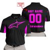 CUSTOM NAME RACING - LIMITED EDITION - ALPINESTARS - PINK - POLO SHIRT