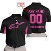 CUSTOM NAME RACING - LIMITED EDITION - ALPINESTARS - PINK 1 - POLO SHIRT