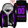 CUSTOM NAME RACING - LIMITED EDITION - ALPINESTARS - PURPLE - FLEECE ZIP HOODIE