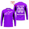 CUSTOM NAME RACING - LIMITED EDITION - ALPINESTARS - PURPLE V2 - JERSEY