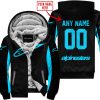 CUSTOM NAME RACING - LIMITED EDITION - ALPINESTARS - SKY BLUE - FLEECE ZIP HOODIE