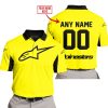 CUSTOM NAME RACING - LIMITED EDITION - ALPINESTARS - YELOW V2 - POLO SHIRT