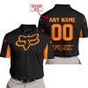 CUSTOM NAME RACING - LIMITED EDITION - FOX RACING - ORANGE - POLO SHIRT