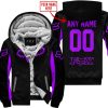 CUSTOM NAME RACING - LIMITED EDITION - FOX RACING - PURPLE - FLEECE ZIP HOODIE