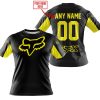CUSTOM NAME RACING - LIMITED EDITION - FOX RACING - YELLOW - T-SHIRT