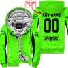 CUSTOM NAME RACING - LIMITED EDITION - FOX RACING V2 - GREEN - FLEECE ZIP HOODIE