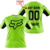 CUSTOM NAME RACING - LIMITED EDITION - FOX RACING V2 - GREEN 1 - T-SHIRT