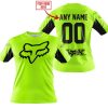 CUSTOM NAME RACING - LIMITED EDITION - FOX RACING V2 - NEON - T-SHIRT