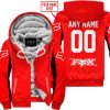CUSTOM NAME RACING - LIMITED EDITION - FOX RACING V2 - RED - FLEECE ZIP HOODIE
