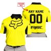 CUSTOM NAME RACING - LIMITED EDITION - FOX RACING V2 - YELLOW - POLO SHIRT