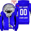 CUSTOM NAME RACING - LIMITED EDITION - CAN AM - BLUE V2 - FLEECE ZIP HOODIE